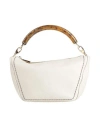 Plinio Visona' Woman Handbag Ivory Size - Leather In White