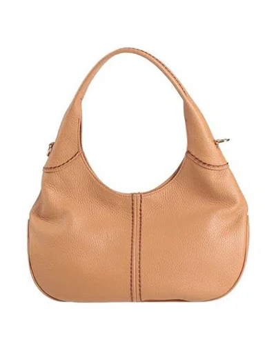 Plinio Visona' Woman Handbag Light Brown Size - Leather In Sand