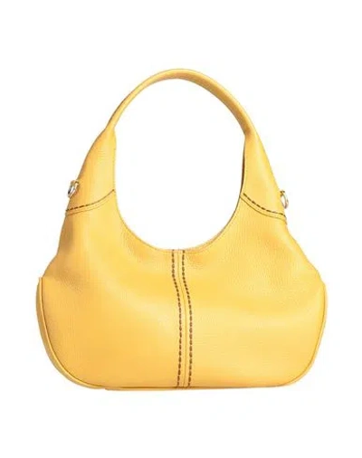 Plinio Visona' Woman Handbag Marigold Size - Leather In Yellow