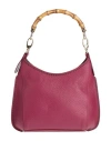 Plinio Visona' Woman Handbag Plum Size - Leather In Purple
