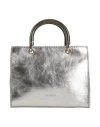 Plinio Visona' Woman Handbag Silver Size - Leather In Silver