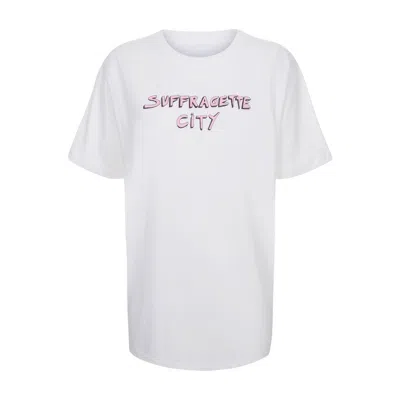 Plinth Women's White Bella Freud Suffragette City T-shirt In White