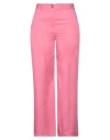 Plissè Woman Pants Fuchsia Size M Lyocell In Pink