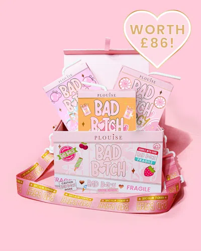 P.louise P. Louise Bad Bitch Energy Lip Trio & Bag Bundle In Transparent