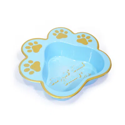 P.louise P. Louise Dog Bowl In Blue