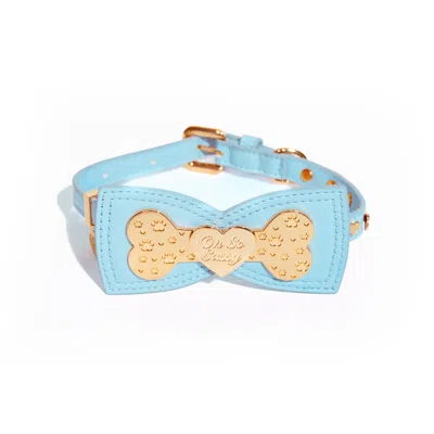 P.louise P. Louise Dog Collar In Blue