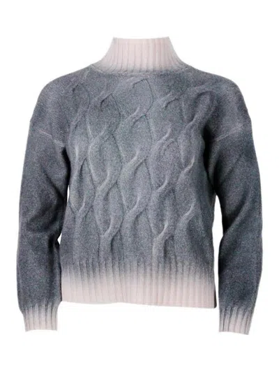 Ploumanac'h Cashmere Crewneck In Grigio - Rosa