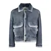 Ploumanac'h Charles Jacket Navy Blue In Boiled Wool In Blue