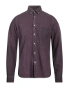 Ploumanac'h Man Shirt Dark Purple Size 15 ½ Cotton