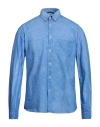 Ploumanac'h Man Shirt Sky Blue Size 15 ½ Cotton