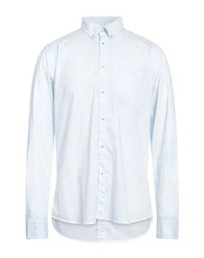 Ploumanac'h Man Shirt Sky Blue Size 16 Cotton, Elastane