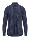 Ploumanac'h Man Shirt Slate Blue Size 15 ¾ Cotton, Nylon In Blue