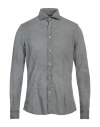 Ploumanac'h Man Shirt Taupe Size 15 ½ Cotton, Elastane In Grey