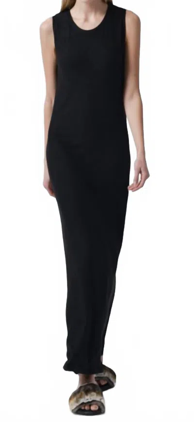 Ploumanac'h Olimpia Viscose Jersey Dress In Navy In Black