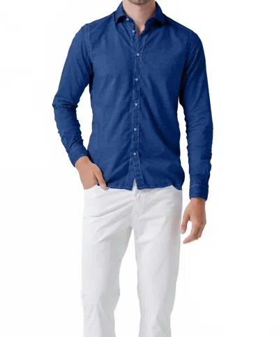Ploumanac'h Relax Fit Voile Shirt In Pacific In Blue