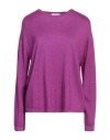 Ploumanac'h Woman Sweater Purple Size L Wool