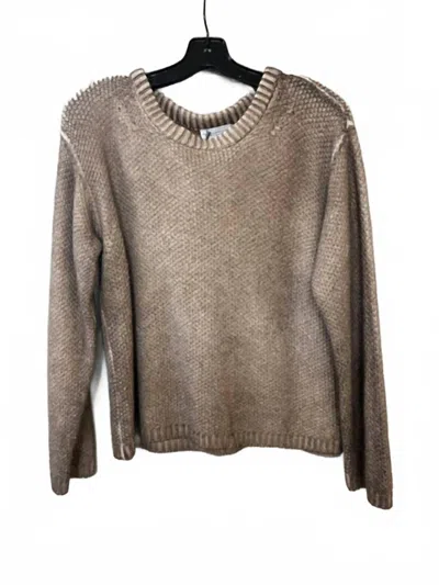 Ploumanac'h Women's Patty Soffio Art Cashmere Crumble Crewneck Sweater In Espresso In Brown