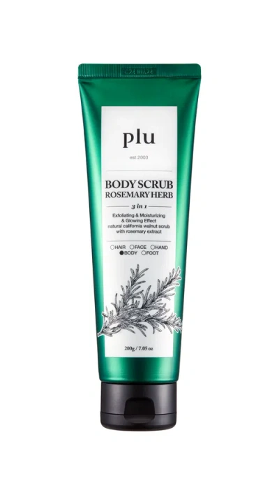 Plu Body Scrub Rosemary Herb In Transparent