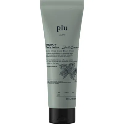 Plu Therapy Body Lotion Basil Eucalyptus In Transparent