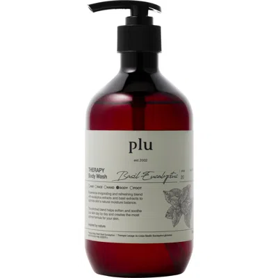 Plu Therapy Body Wash Basil Eucalyptus In Transparent