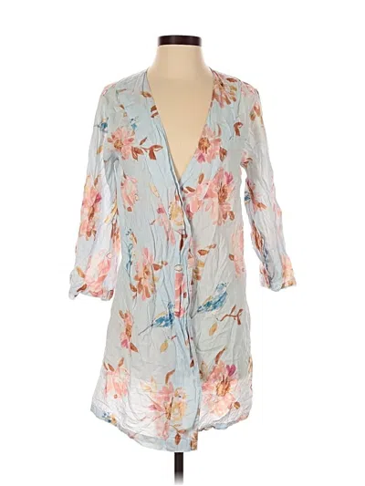 Pre-owned Pluck Paris Kimono In Blue