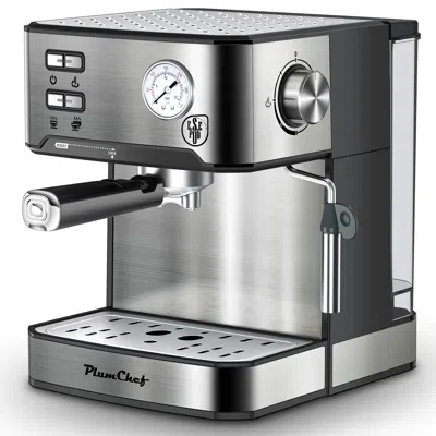 Plumchef Espresso Machine 20 Bar Professional Compact Household Coffee Espresso Maker With Milk Frother Steam