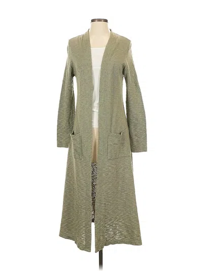 Pre-owned Plume And Thread Cardigan Sweater In Green