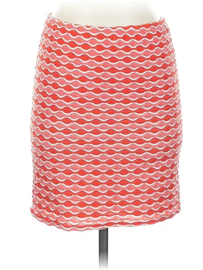 Pre-owned Plume And Thread Casual Skirt In Red