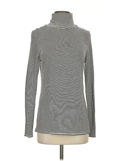 Pre-owned Plume And Thread Long Sleeve Turtleneck In Silver