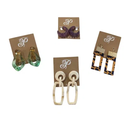 Plunder Women's Earring Set In Multi