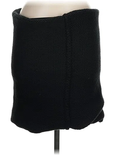 Pre-owned Plush Casual Skirt In Black