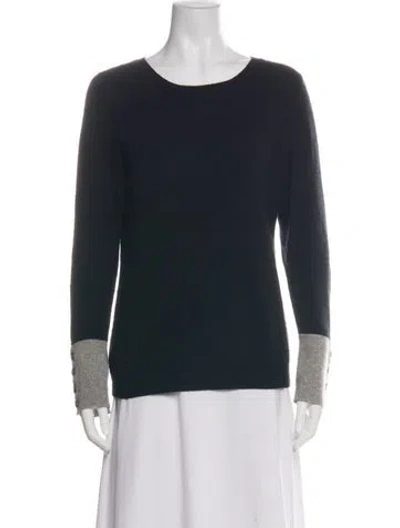 Pre-owned Ply Cashmere Cashmere Crew Neck Sweater In Black