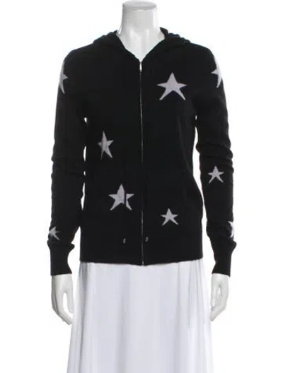Pre-owned Ply Cashmere Cashmere Graphic Print Sweater In Blue