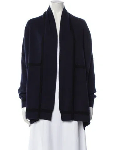 Pre-owned Ply Cashmere Cashmere V-neck Sweater In Blue