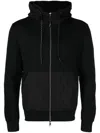 Pmd Panelled Drawstring-hood Jacket In Black