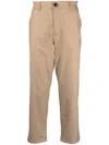 Pmd High-waisted Chino Trousers In Neutrals