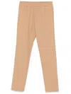 P.m.d.s Beige Elasticated Trouser In Beige