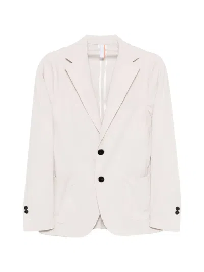 P.m.d.s Button Notched Jacket In White