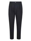 P.m.d.s Button Trousers In Blue