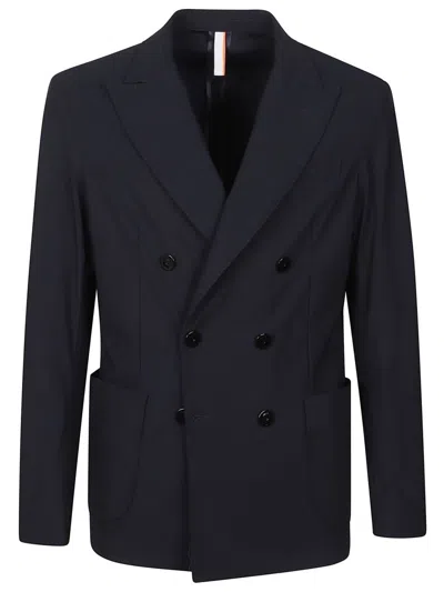 P.M.D.S DARK BLUE DOUBLE-BREASTED JACKET