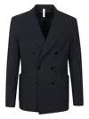 P.m.d.s Eritrea Double-breasted Jacket With Notch Lapel In Multi