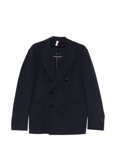 P.m.d.s Double-breasted Blazer In Black