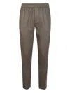 P.m.d.s Elasticated Trousers In Brown