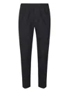 P.m.d.s Elasticated-waistband Trousers In Black