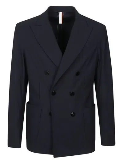 P.m.d.s Eritrea Wool-blend Jacket In Blue