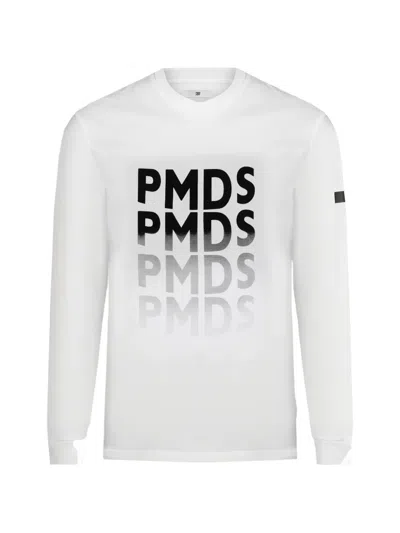 P.m.d.s Graphic Crew Neck T-shirt In White