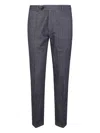 P.m.d.s Herringbone Trousers In Blue