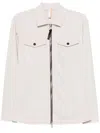 P.m.d.s Pmds Light Beige Shirt With Two-way Zip In Neutral
