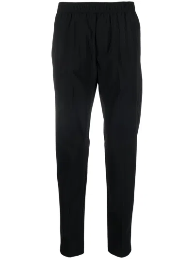 P.m.d.s Pmds Men's Mini Elasticated Waistband Trousers With Back Welt Pocket In Black