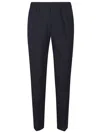P.m.d.s Steve Tapered Elastic Waistband Pants In Blue